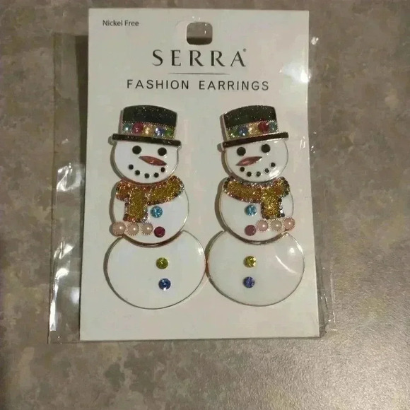 Serra Fashion Earrings Colorful Rhinestone NWT - Picture 1 of 2